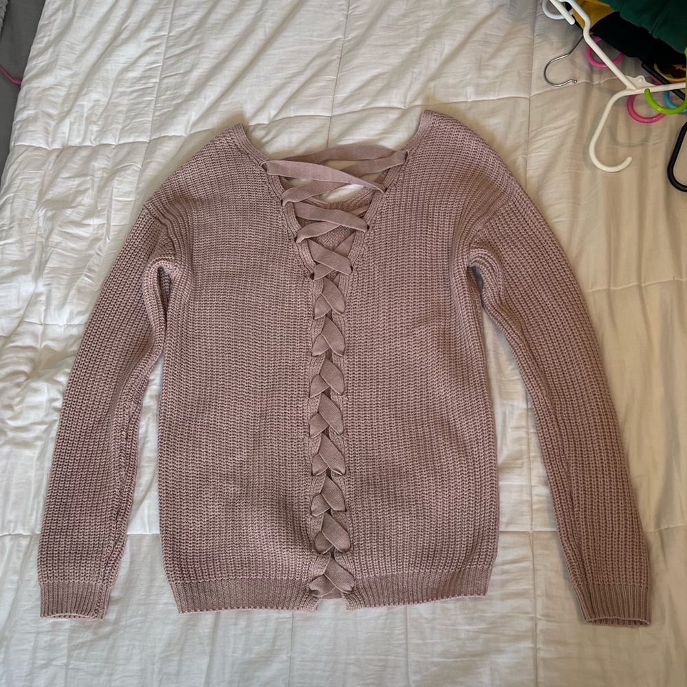 Light pink sweater, size small